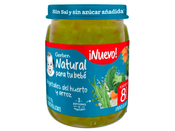 Gerber® Papilla Vegetales del Huerto y Arroz