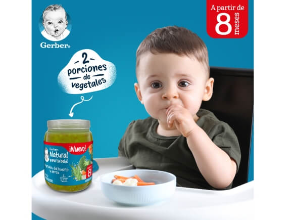 Gerber® Papilla Vegetales del Huerto y Arroz, Etapa 3, 170 g