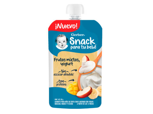 Gerber® Pouch frutas mixtas y yogurt