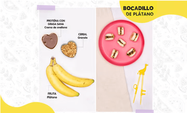 Bocadillos de plátano