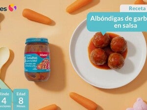 Albóndigas de garbanzo en salsa