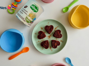 Pastel de betabel para bebés con nestum 4 Cereales