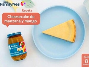 Cheesecake de manzana y mango