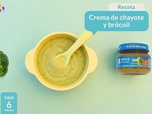 Crema de chayote y brócoli