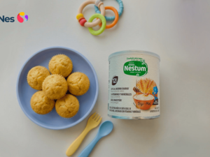 Muffins sabor hojaldra con nestum trigo miel para bebés de 12 meses o más