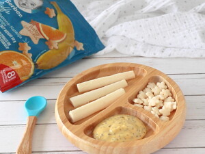 Yogurt con frutas tropicales