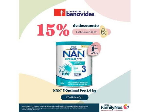 Nan ® 3 Optimal Pro 1.6 kg Nan ® 3 Optimal Pro 1.6 kg