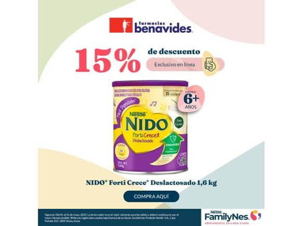 Nido ® Forti Crece ® Deslactosado 1.6 kg Nido ® Forti Crece ® Deslactosado 1.6 kg