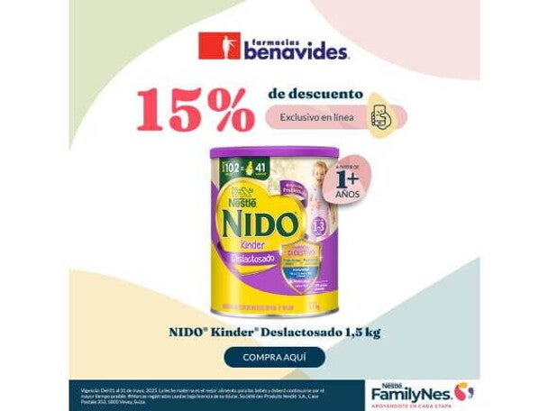 Nido ® Kinder ® Deslactosado 1.5 kg Nido ® Kinder ® Deslactosado 1.5 kg