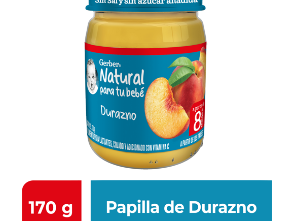 Gerber® Papilla Durazno Etapa 3, 170g Gerber® Papilla Durazno Etapa 3, 170g