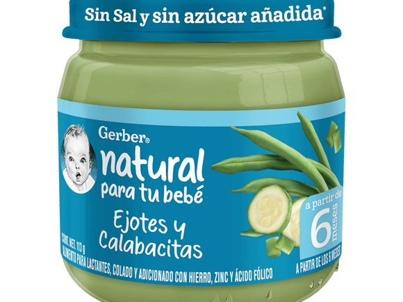 Gerber® Papilla Ejote y Calabacitas Etapa 2, 113g Gerber® Papilla Ejote y Calabacitas Etapa 2, 113g
