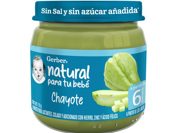 Gerber® Papilla Chayote Etapa 2, 113g Gerber® Papilla Chayote Etapa 2, 113g