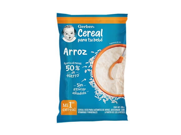 Gerber® Cereal infantil, Arroz, 6 meses Gerber® Cereal infantil, Arroz, 6 meses
