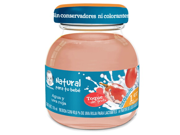 Gerber® Bebida Hidratante Uva roja Etapa 1 de 118 ml Gerber® Bebida Hidratante Uva roja Etapa 1 de 118 ml