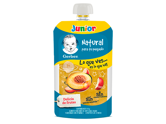 Gerber® Junior Pouch Delicia de Frutas 110g Gerber® Junior Pouch Delicia de Frutas 110g