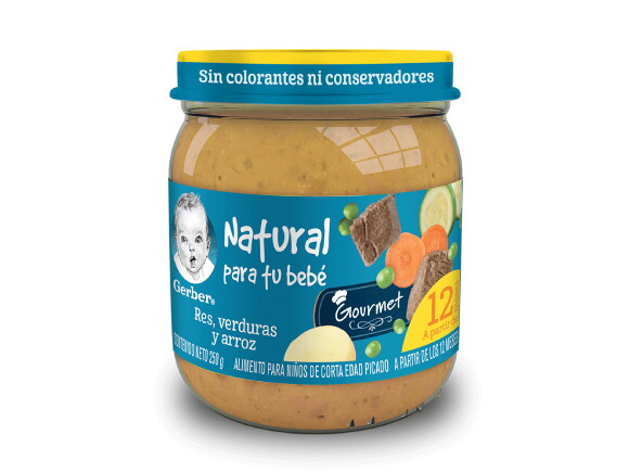 Gerber® Papilla Res, verduras y arroz Etapa 4, 250g Gerber® Papilla Res, verduras y arroz Etapa 4, 250g