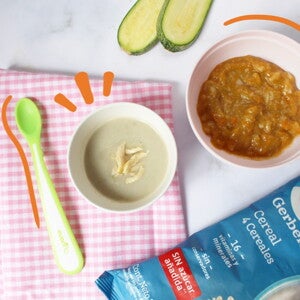 platito con papilla para bebés de verduras con res 