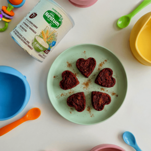Pastel de betabel para bebés con nestum 4 Cereales