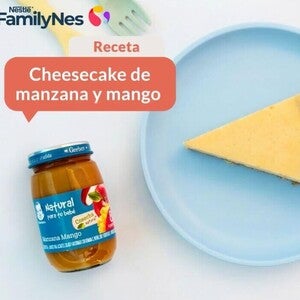 Cheesecake de manzana y mango