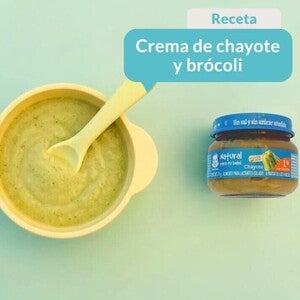 Crema de chayote y brócoli