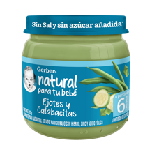 Gerber® Papilla Ejote y Calabacitas Etapa 2, 113g Gerber® Papilla Ejote y Calabacitas Etapa 2, 113g