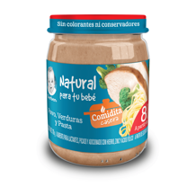 Gerber® Papilla Pavo con verduras y pasta Etapa 3, 170g