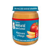 Gerber® Manzana y Mango Etapa 3, 170g