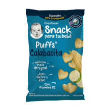 Gerber® Snacks Puffs Calabacita 35 g