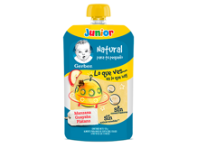 Gerber® Junior Pouch Manzana Guayaba Plátano 120g