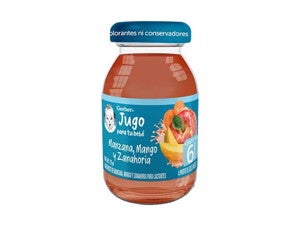 Gerber® Jugo de manzana, mango y zanahoria, Etapa 2 de 175 ml Gerber® Jugo de manzana, mango y zanahoria, Etapa 2 de 175 ml