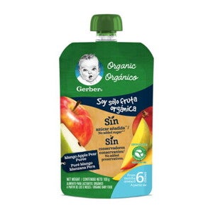 GERBER® Orgánico Puré Mango Manzana Pera