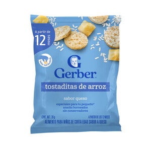 GERBER® Tostaditas De Arroz Sabor Queso