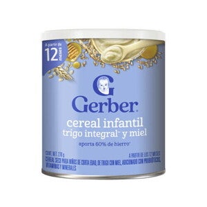 GERBER® Cereal Trigo Integral y Miel 4ta