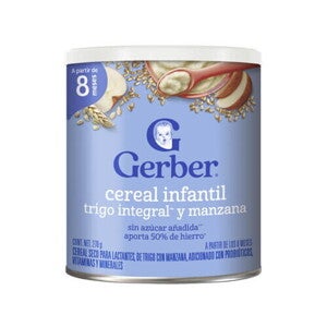 GERBER® Cereal Trigo y Manzana 3ra