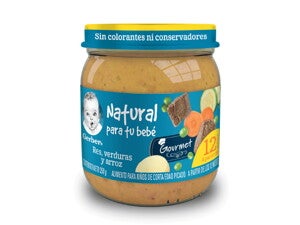 Gerber® Papilla Res, verduras y arroz Etapa 4, 250g Gerber® Papilla Res, verduras y arroz Etapa 4, 250g