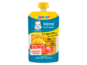 Gerber® Junior Pouch Manzana Mango 95g Gerber® Junior Pouch Manzana Mango 95g