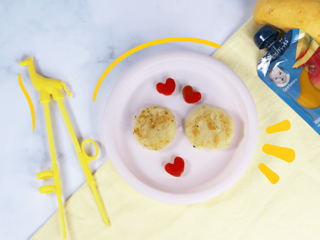 plato con 2 tortitas de pescado con papa pouch de jugo gerber plato con 2 tortitas de pescado con papa pouch de jugo gerber