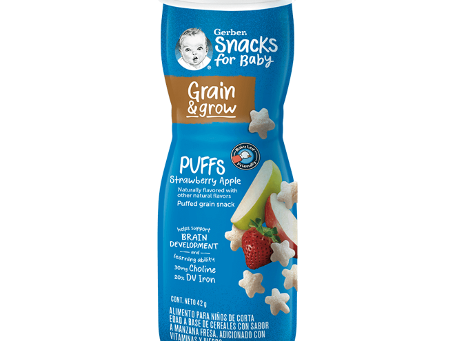 Gerber® Manzana y Fresa Snacks 42g Gerber® Manzana y Fresa Snacks 42g