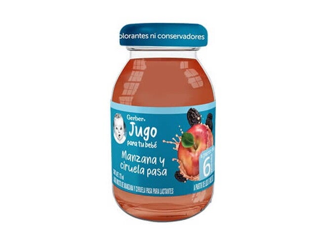 Gerber® Jugo Manzana y Ciruela Pasa Etapa 2 de 175ml Gerber® Jugo Manzana y Ciruela Pasa Etapa 2 de 175ml