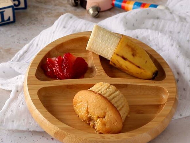 Muffin de plátano y zanahoria Muffin de plátano y zanahoria
