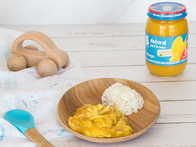 Pollito con salsa de mango Pollito con salsa de mango