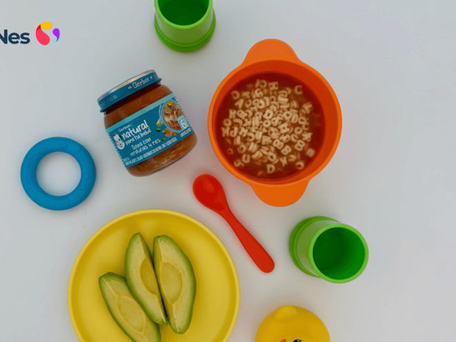 Sopita de letras con verduras y res para bebés receta fácil