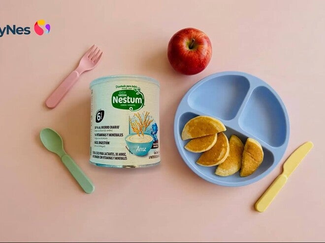 Mini Hotcakes de Manzana para Bebés 6+ Meses