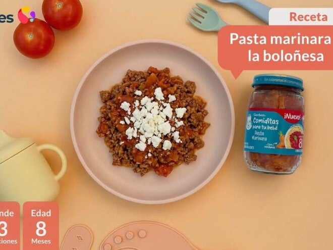 Pasta marinara a la boloñesa