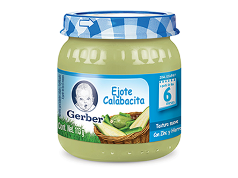 Papilla GERBER® Ejote calabacita 113 g
