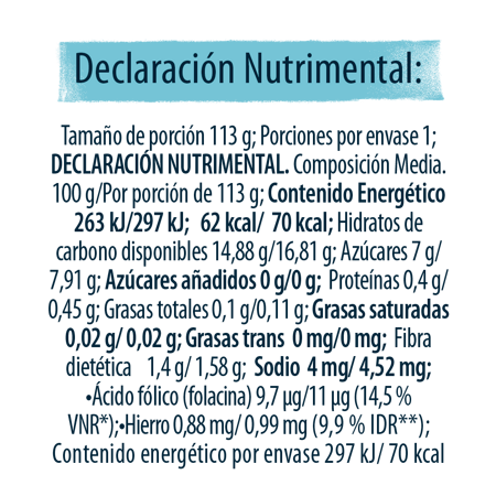 Gerber® Papilla Ciruela Pasa Etapa 2, 113g
