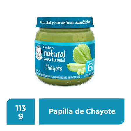 Gerber® Papilla Chayote Etapa 2, 113g