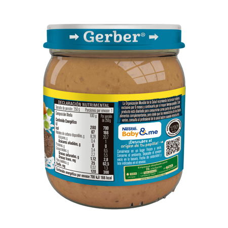Gerber® Papilla Res, verduras y arroz Etapa 4, 250g