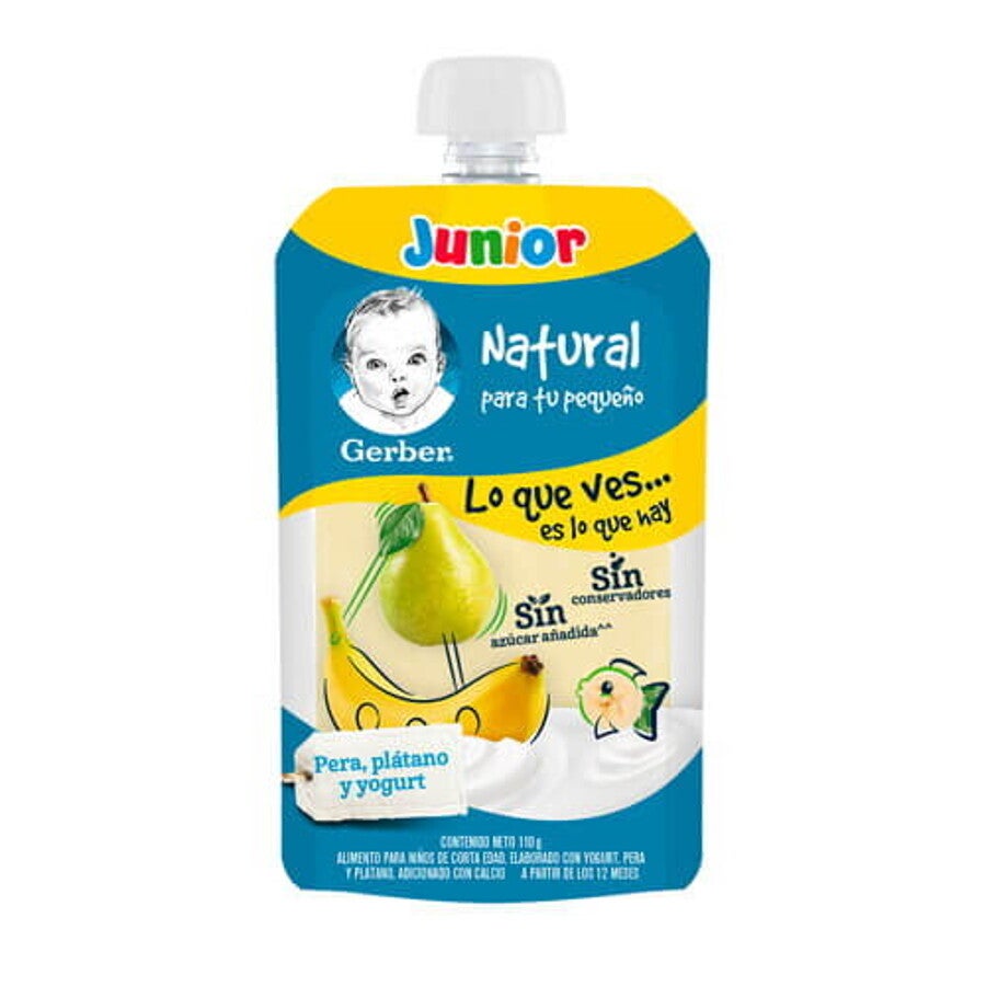 GERBER® Pouch Pera Plátano y Yogurt