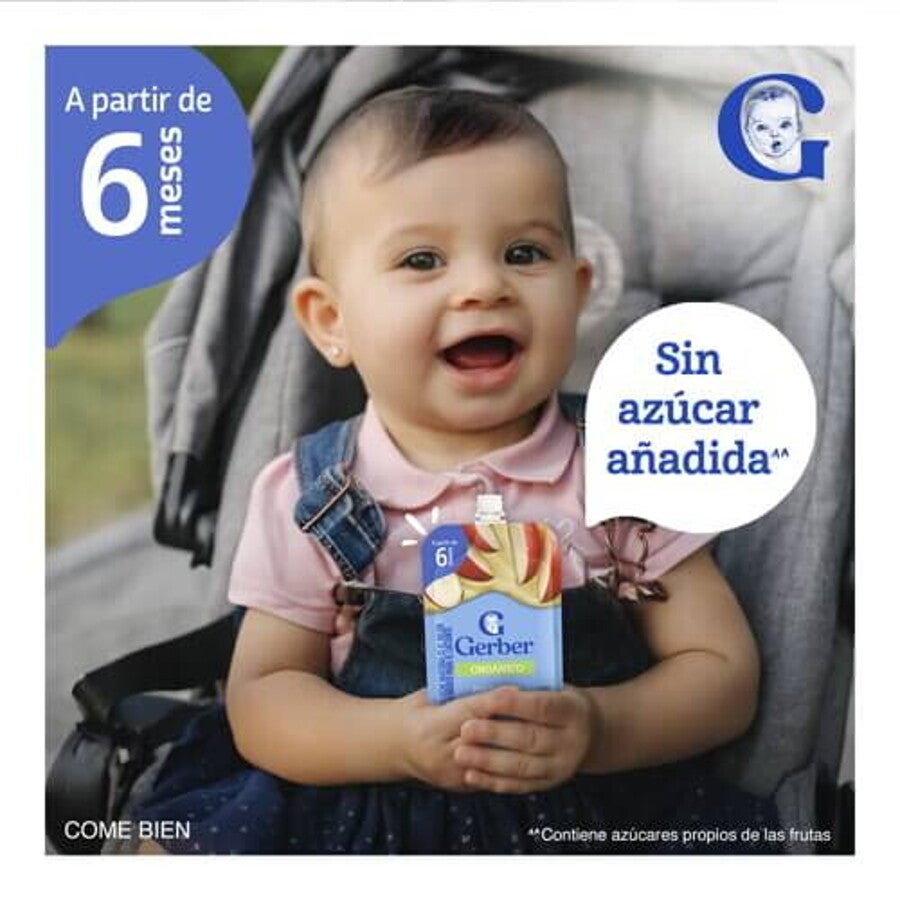 GERBER® Orgánico Puré de Manzana
